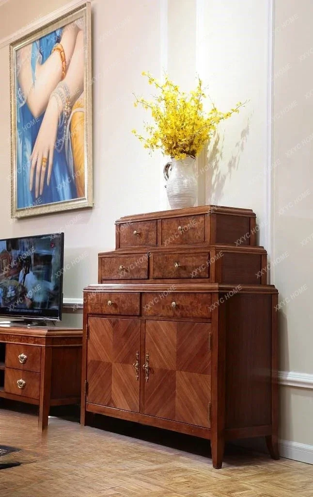 Classic American side cabinet storage chest