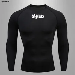 Rashgard Sport T Shirt Running Compression Shirt Men Fitness Training Long Sleeves Shirts Gym MMA Dry Fit Sport Clothes Mens