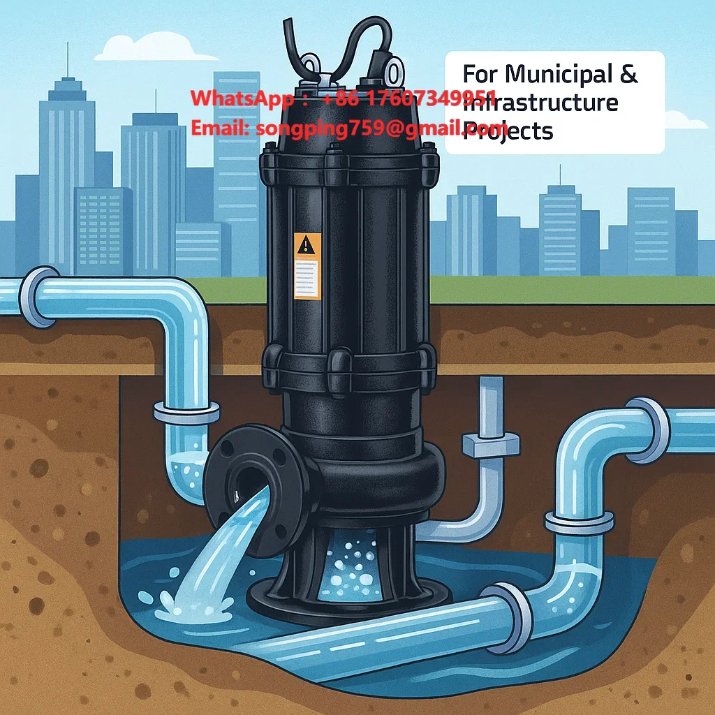 Heavy Duty Marine Submersible Sewage Water Pump Customized ODM Support for Sale Deep Well 22 Kw Dirty Waste Pump Price