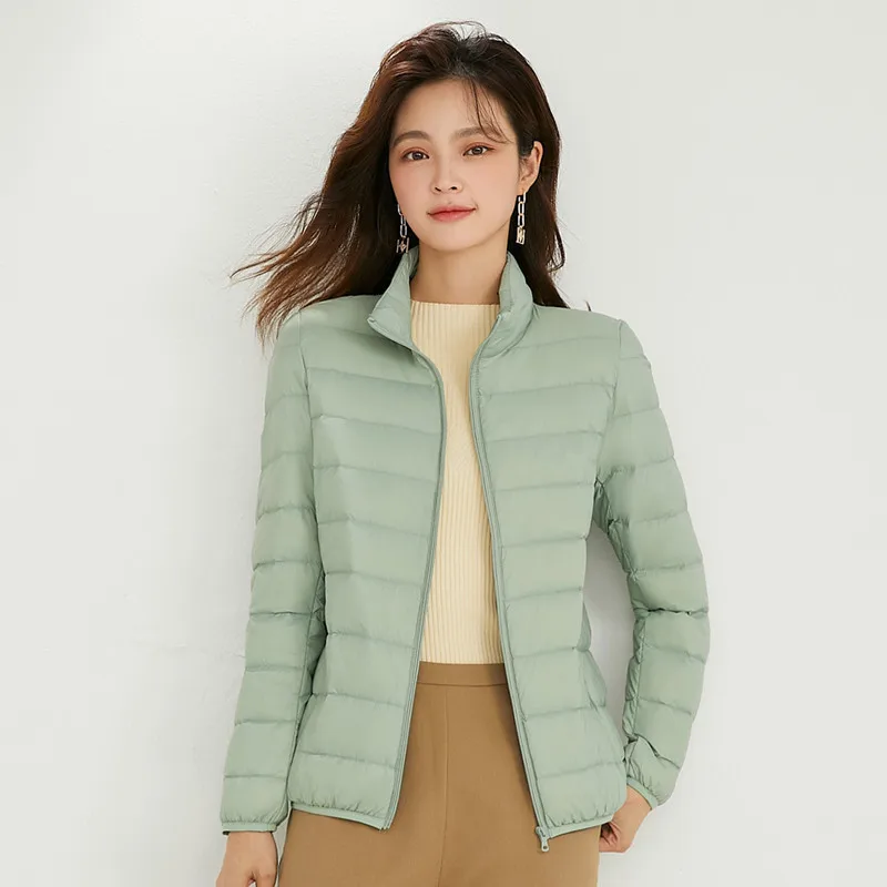 

Ultralight Korean-style coat with 90% white duck down. Warm, chic, perfect for cool days. Shop now!