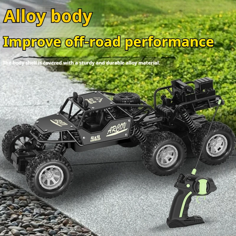 Extra Large RC Car, 4WD Off Road Climbing Monster Truck, High Speed Drift Racing Rechargeable Remote Control Car Toy for Kids