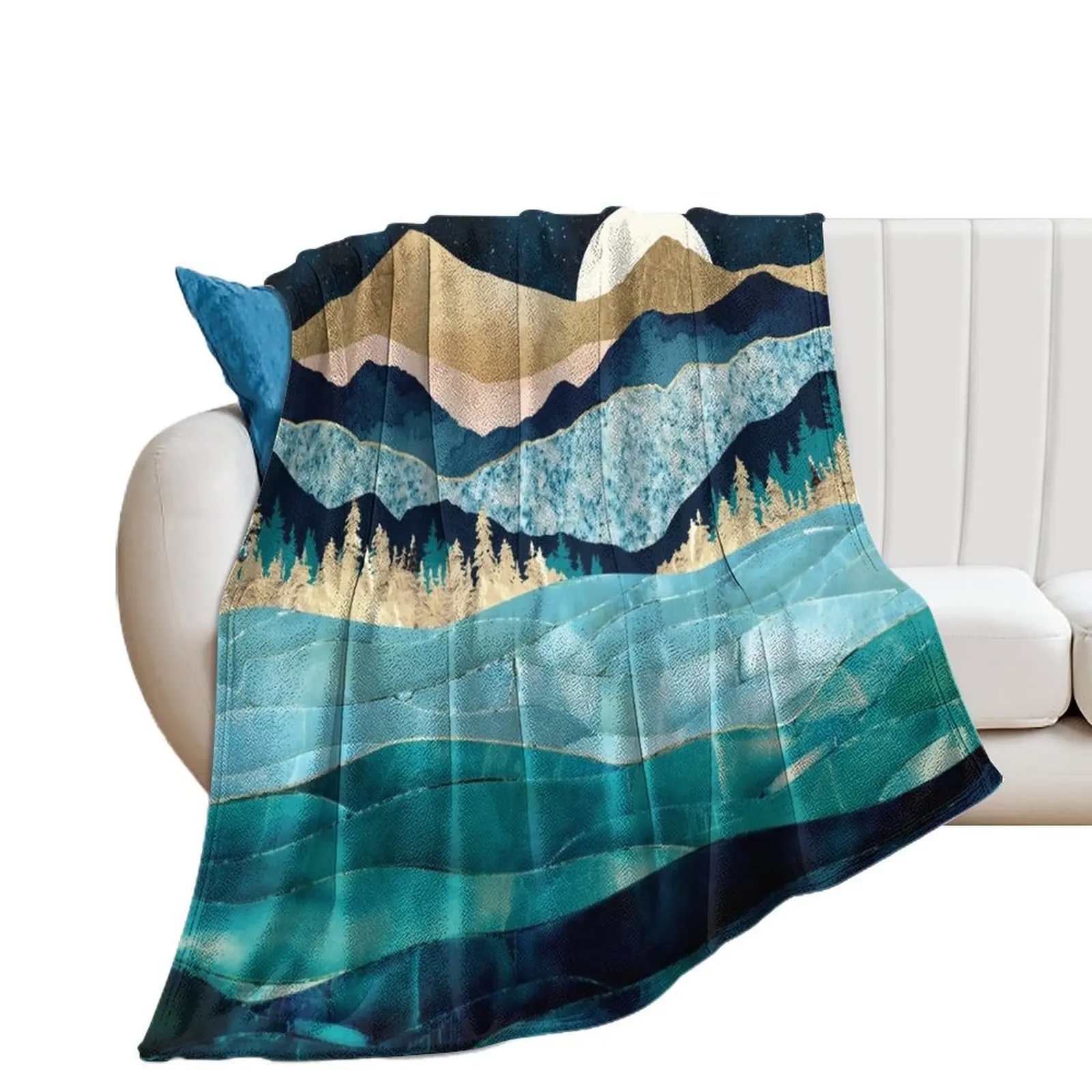 

Midnight Ocean Throw Blanket Comforter Soft Blankets