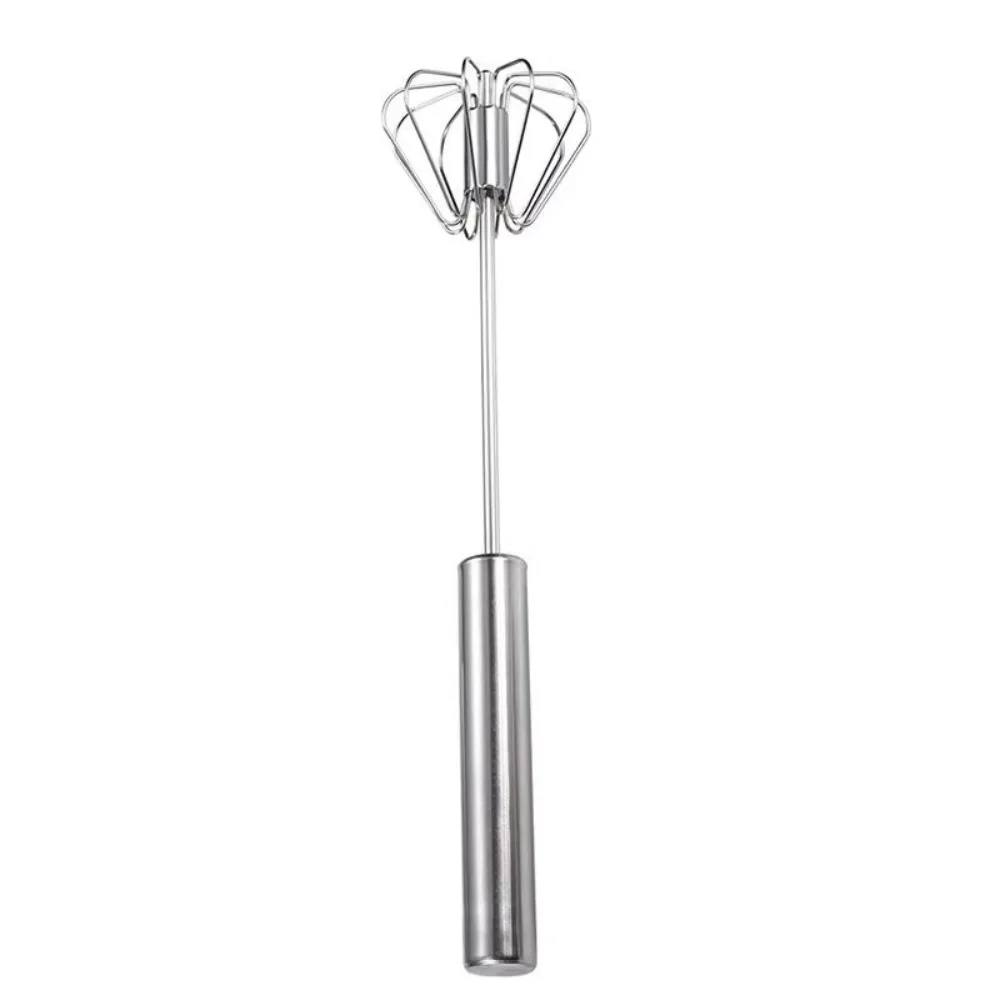 Stainless Steel Egg Beater Durable Semi-Automatic Mixer for Effortless Egg Cream Mixing Stirring and Beating for Kitchen Baking