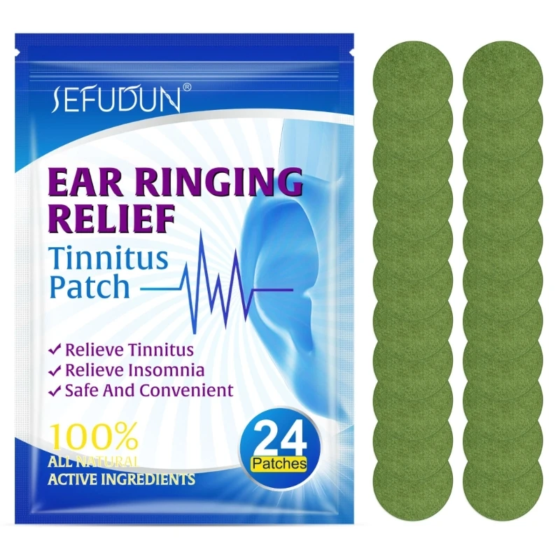 Tinnitus Relief Patches for Ringing Ears Natural-Herbal Relieves Earaches Improves Hearing&Boost-Blood-Circulation