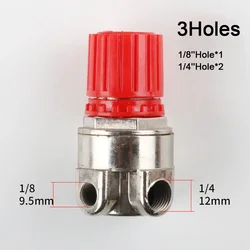 Air Control Compressor Pressure Regulator Valve Pressure Regulating Valve High Accuracy 3 Holes Control Air Compressor Accessory