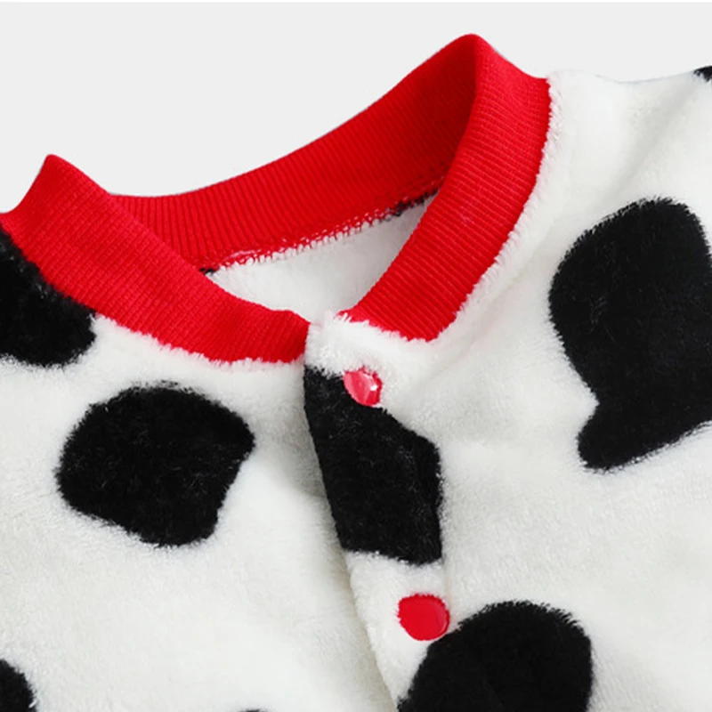 Infant Kids Flannel One Piece Pajamas Baby Boys Girls Cartoon Sleeping Bags Newborn Winter Indoor Causal Plush Home Clothes