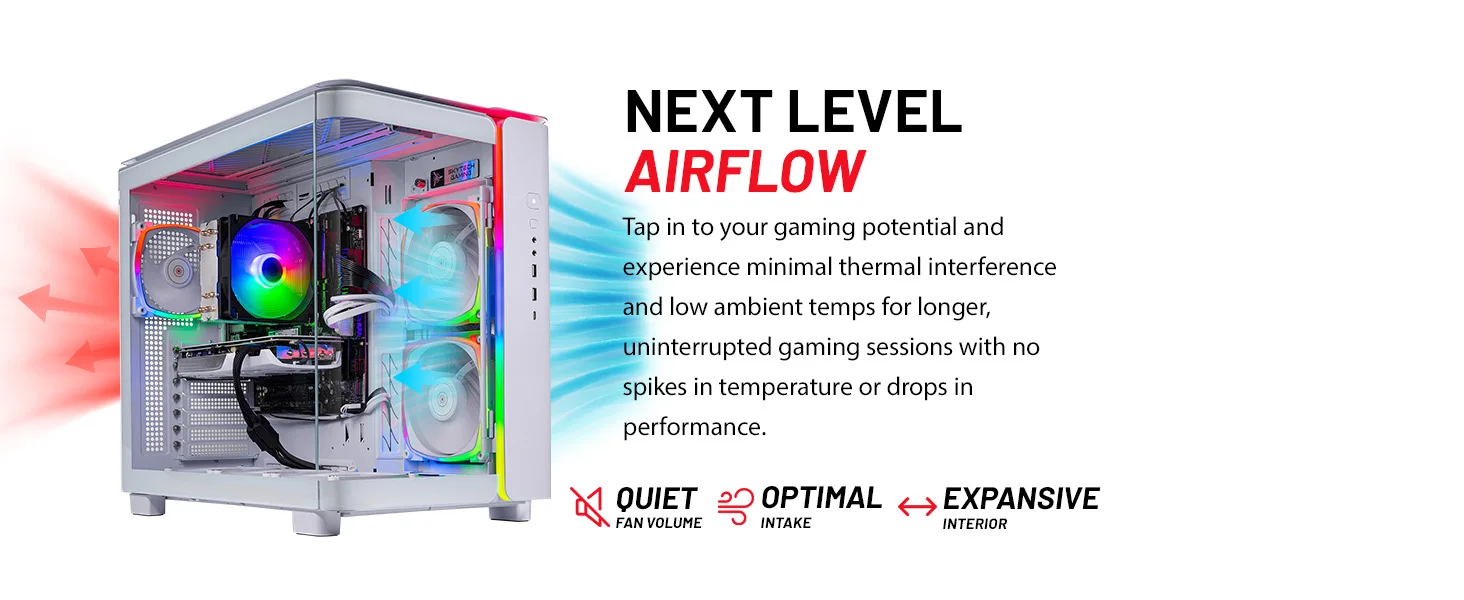 king 95 air  white aio Airflow