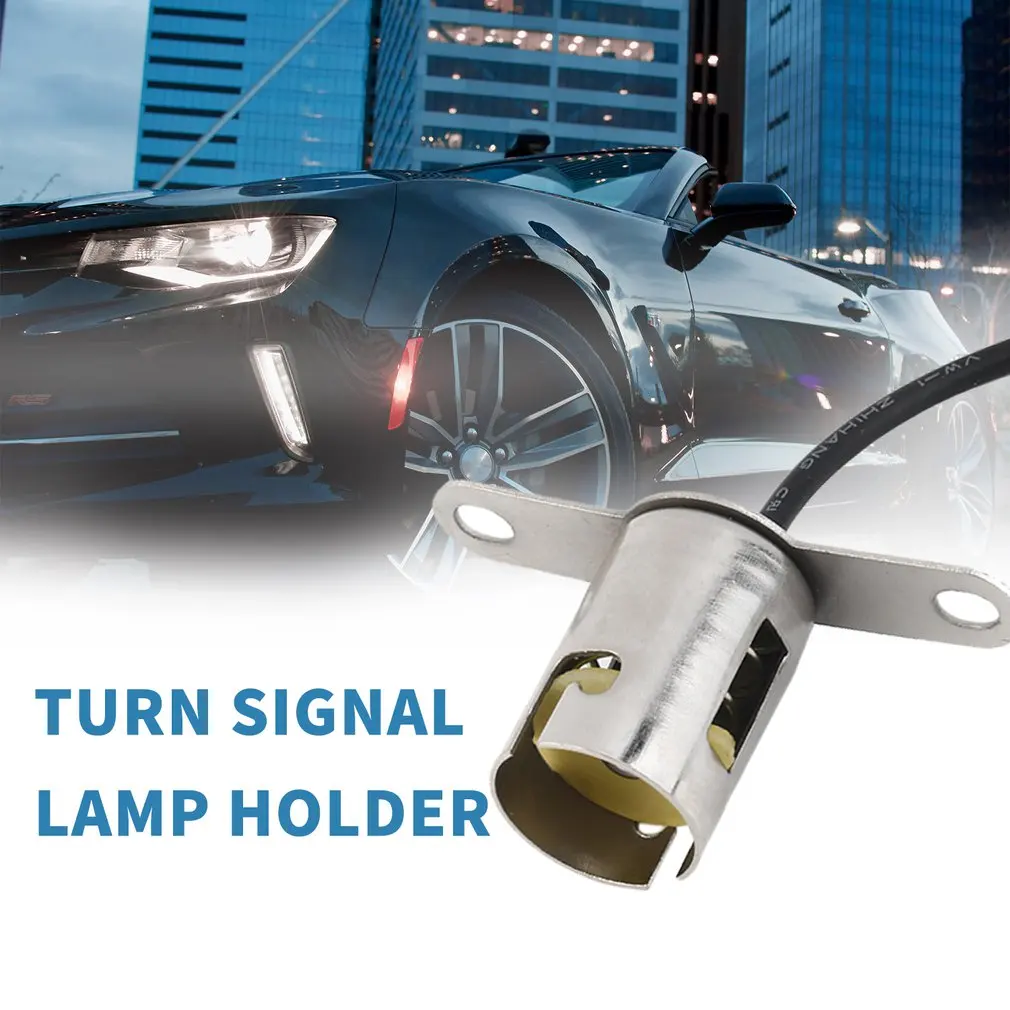 

BA15S 1156 Led Light Bulb Socket Auto Lamp Holder Base Single Contact Snap-In Socket Assembly For Car Truck Tail Light Hot
