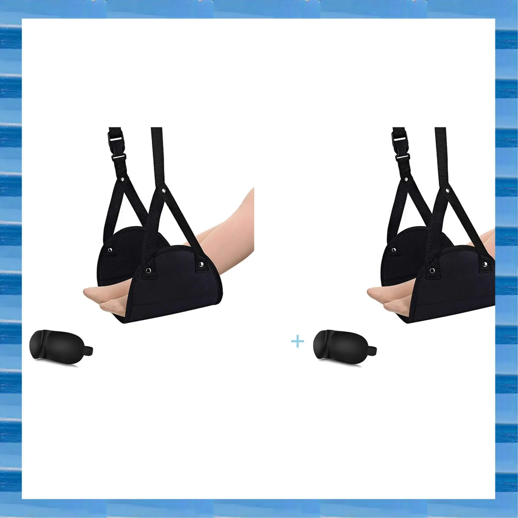 

AT53 2X эргономичная подставка для ног, дорожная подставка для ног, подставка для ног в самолете, гамак для ног, ручная кладь, настольные аксессуары