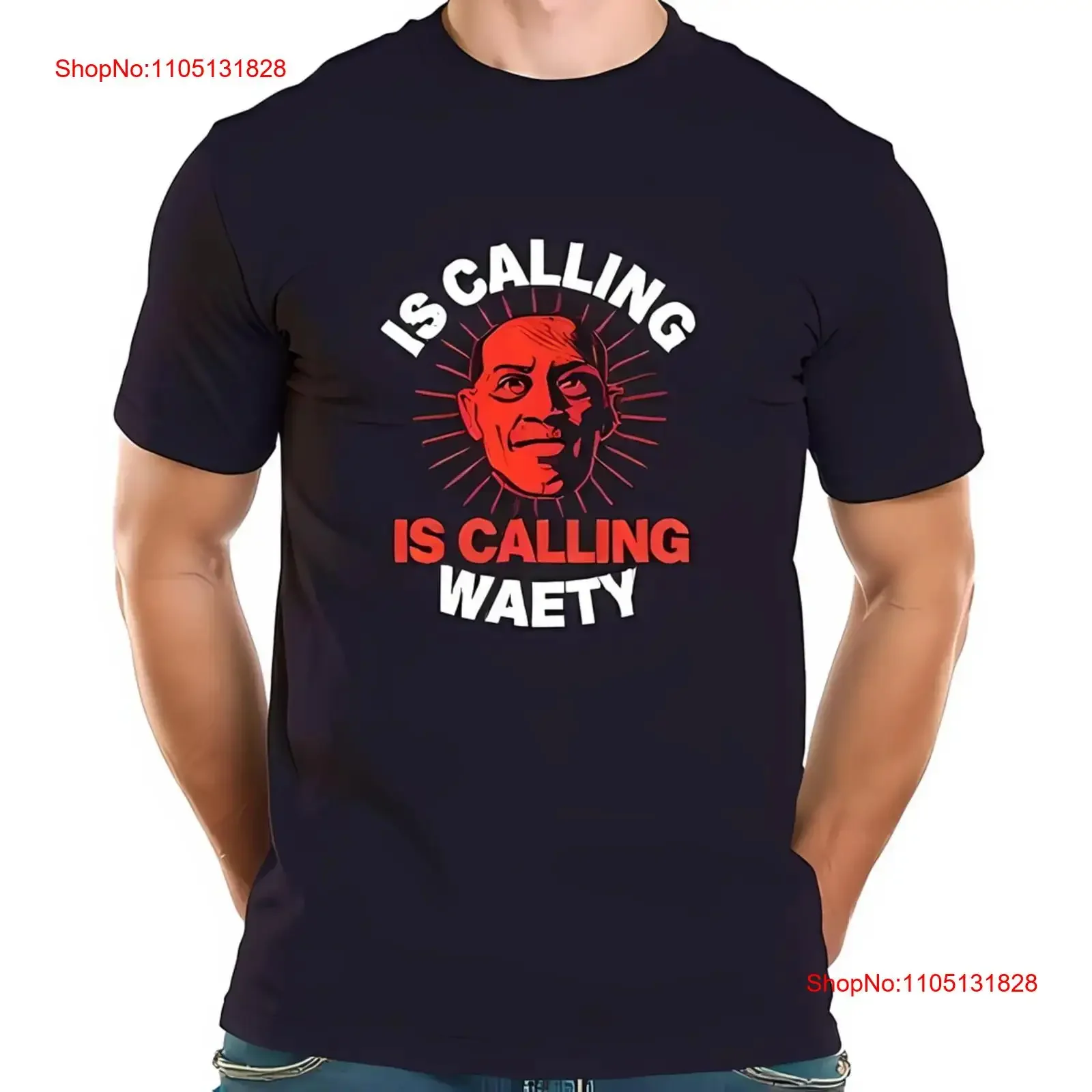 Trendy Cotton  T Shirt with Bold 'IS CALLING WAETY All vintage Washed homme graphic Stretched Breathable Stylish