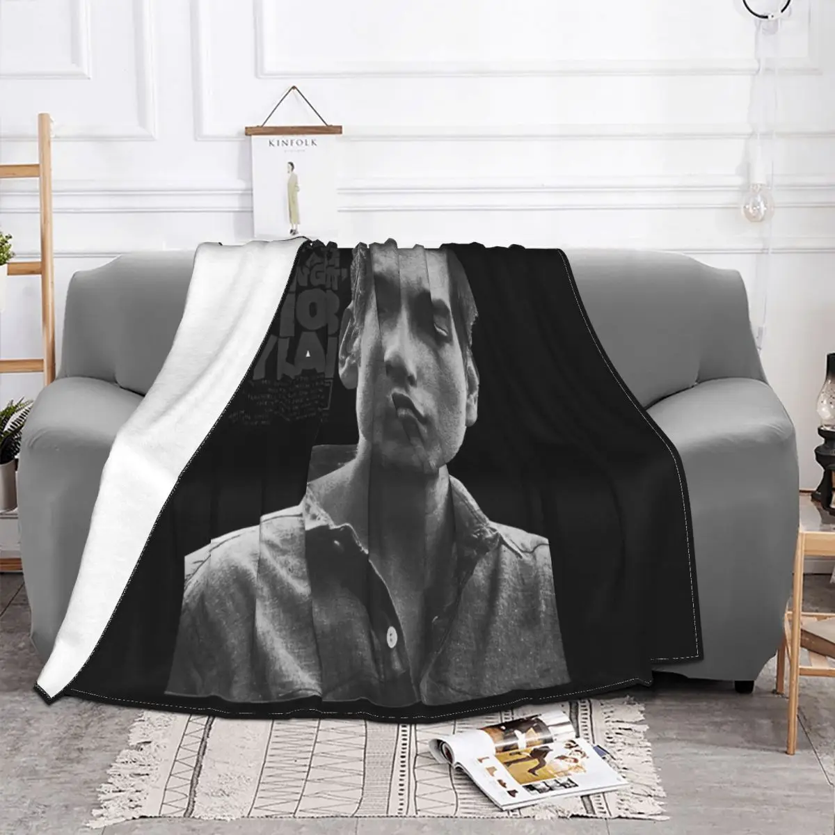 Bob Dylan The Times They Are Changin Adult Blue Jazz Rock Music Cheap Price Formal Throw Blanket