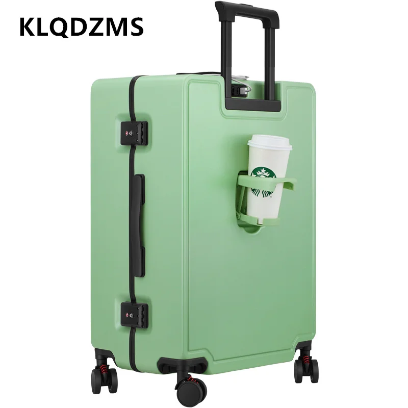 KLQDZMS 20"24" Inch New Men And Women Multi-functional Universal Trolley Luggage With Portable Aluminum Frame Boarding Suitcase