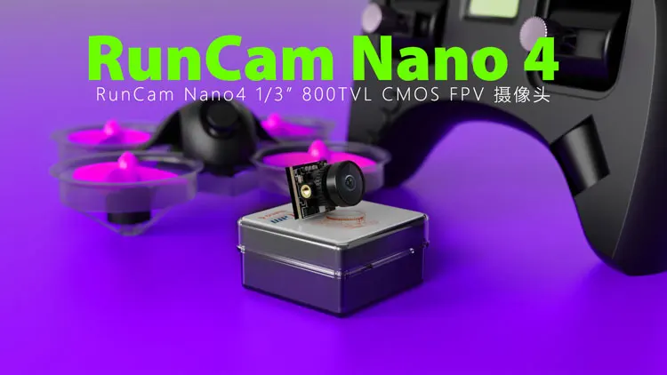 RunCam Nano 4 800TVL 1/3'' CMOS FPV-Kamera mit Nachtsicht bei Schwachlicht NTSC/PAL für FPV-Drohnen-Zubehör