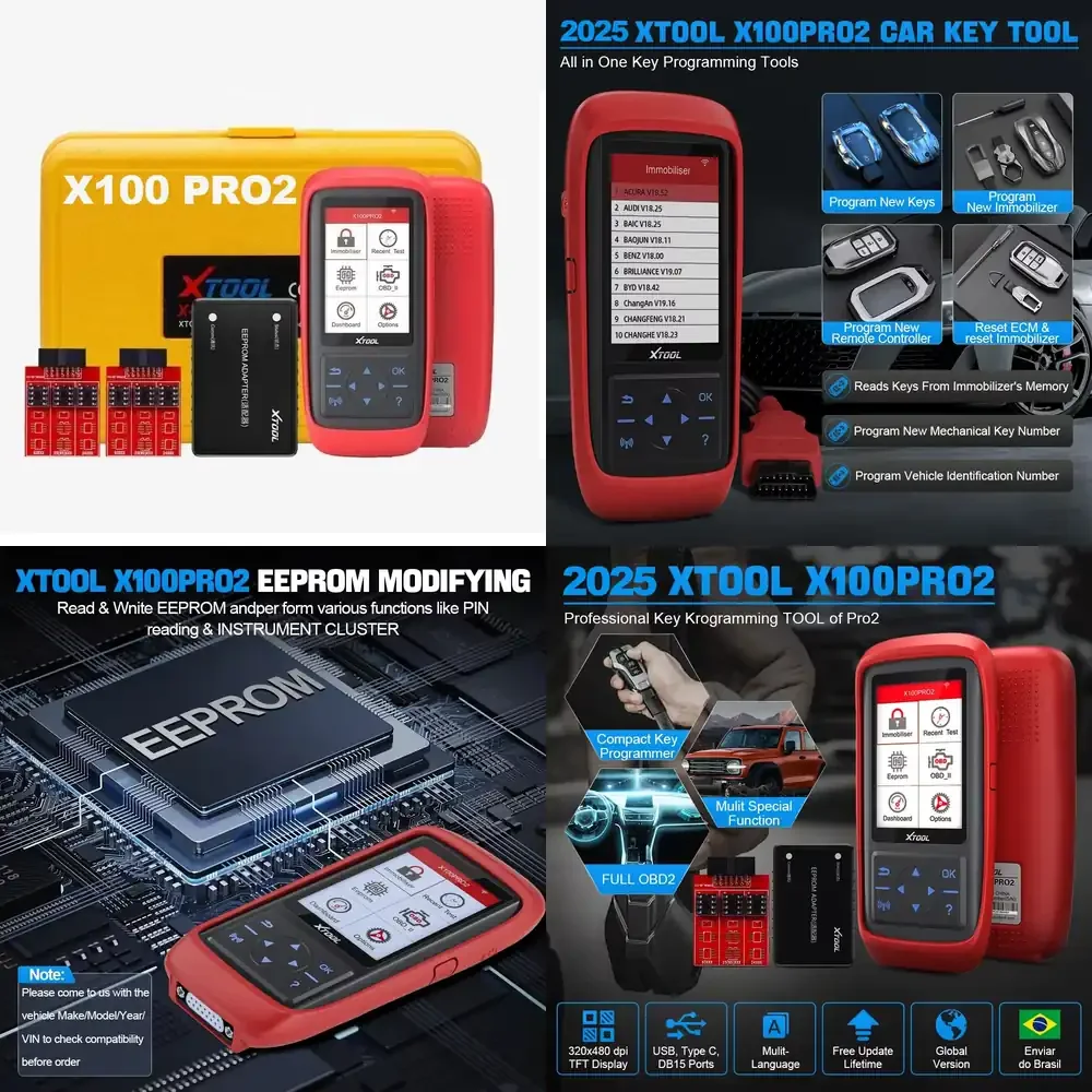 USA Warehouse X100 Pro2 Professional Automotive Diagnostic Machine 2in1 Key Programmer Locksmith Tool OBD2 Scanner with