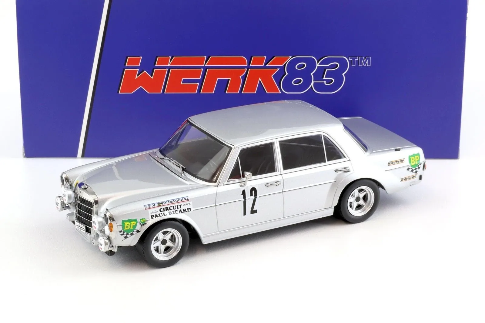 1-18-werk83-amg-300-sel-68-12h-paul-ricard-1971-12-modeles-de-voitures-en-metal-moule-sous-pression-behrmann-jabouille-dolhem