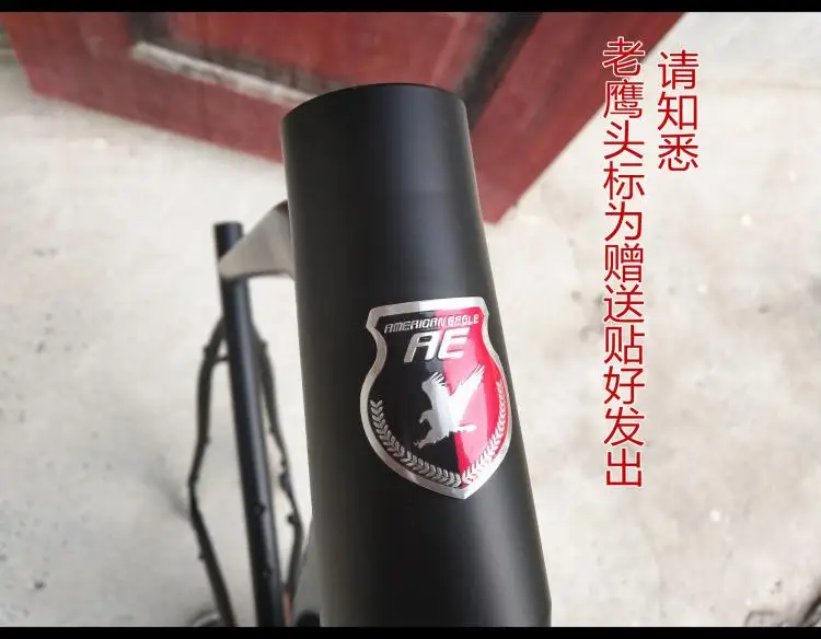 Dekorativer Aufkleber, reflektierendes Etikett, MTB, Fahrrad, Logo, Kopfrohr, Etikett, Zubehör, wasserdichter Fahrradrahmenaufkleber aus Aluminiumlegierung – Detail 7