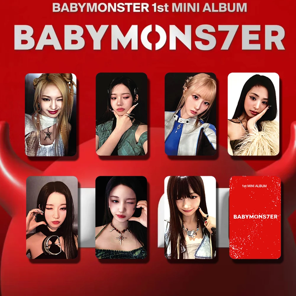 Kpop Photocards BABYMONSTER Album SHEESH Ahyeon HARAM RORA ASA PHARITA CHIQUITA LOMO Card BABYMONS7ER Kpop Accessories Merchs