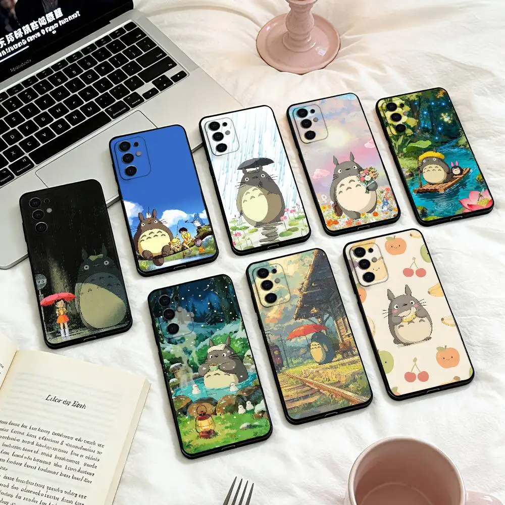 

Clear Case For-T-T-TotoroS Phone Case For Samsung S 25,24,23,22,30,21,10,9,Ultra,Plus,Lite,FE,4,5 G Soft Black Case