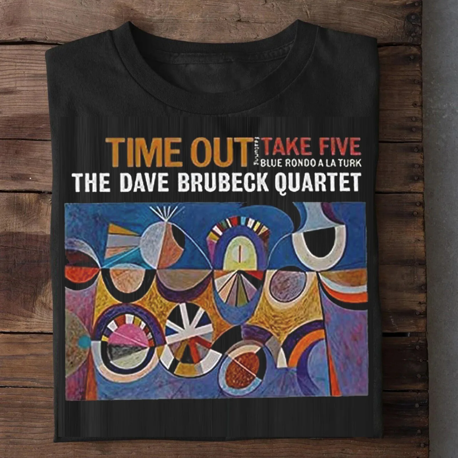 Vtg Dave Brubeck Quartet Quartet Time Out 59 Jazz T Shirt Full Size TR1356