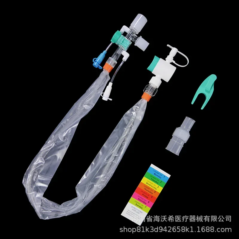 Disposable closed sputum suction catheter Medical sputum suction tube Infant adult negative pressure adjustable closed sputum