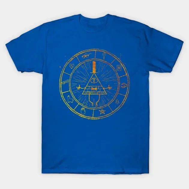 The Bill Cipher Wheel Graphic Printed T-Shirt Summer Cotton O-Neck Short Sleeve Mens T Shirt New S-3XL mens designer clothes