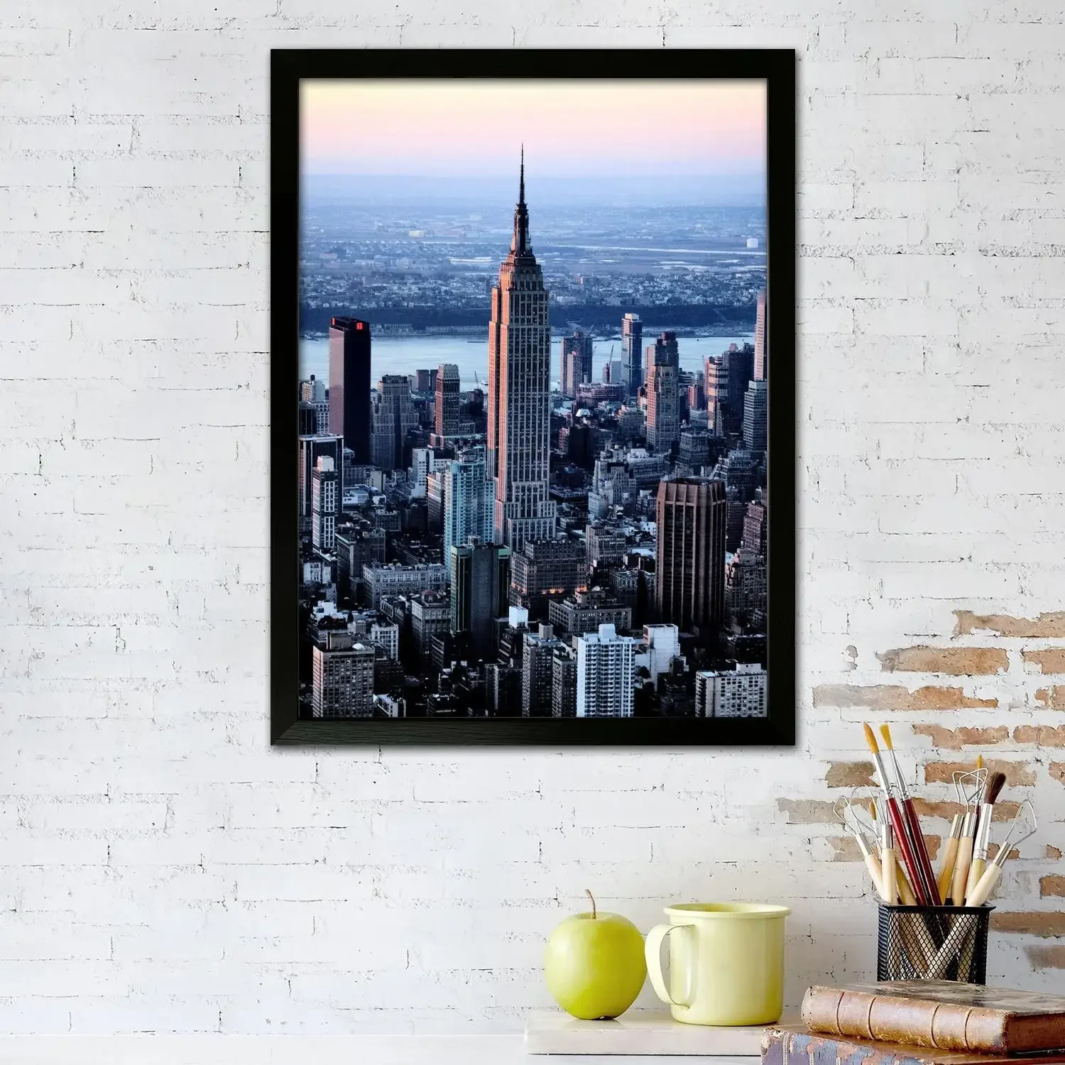 Nyc skyline poster imprime arte da parede pintura em tela cartaz para família moderna sala de estar decoração casa