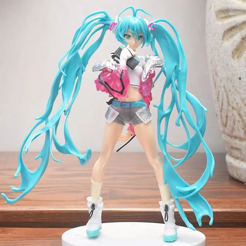 جديد kawaii هاتسون ميكو فتاة لطيف شخصية الكرتون أنيمي شخصية نموذج جمع الشكل سطح المكتب سيارة زخرفة لعبة هدية