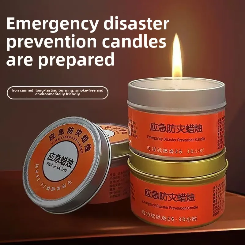 Emergency Disaster Prevention Candles Are Prepared Iron Box Outdoor Fire Protection Equipment Supplies Household Power Outage