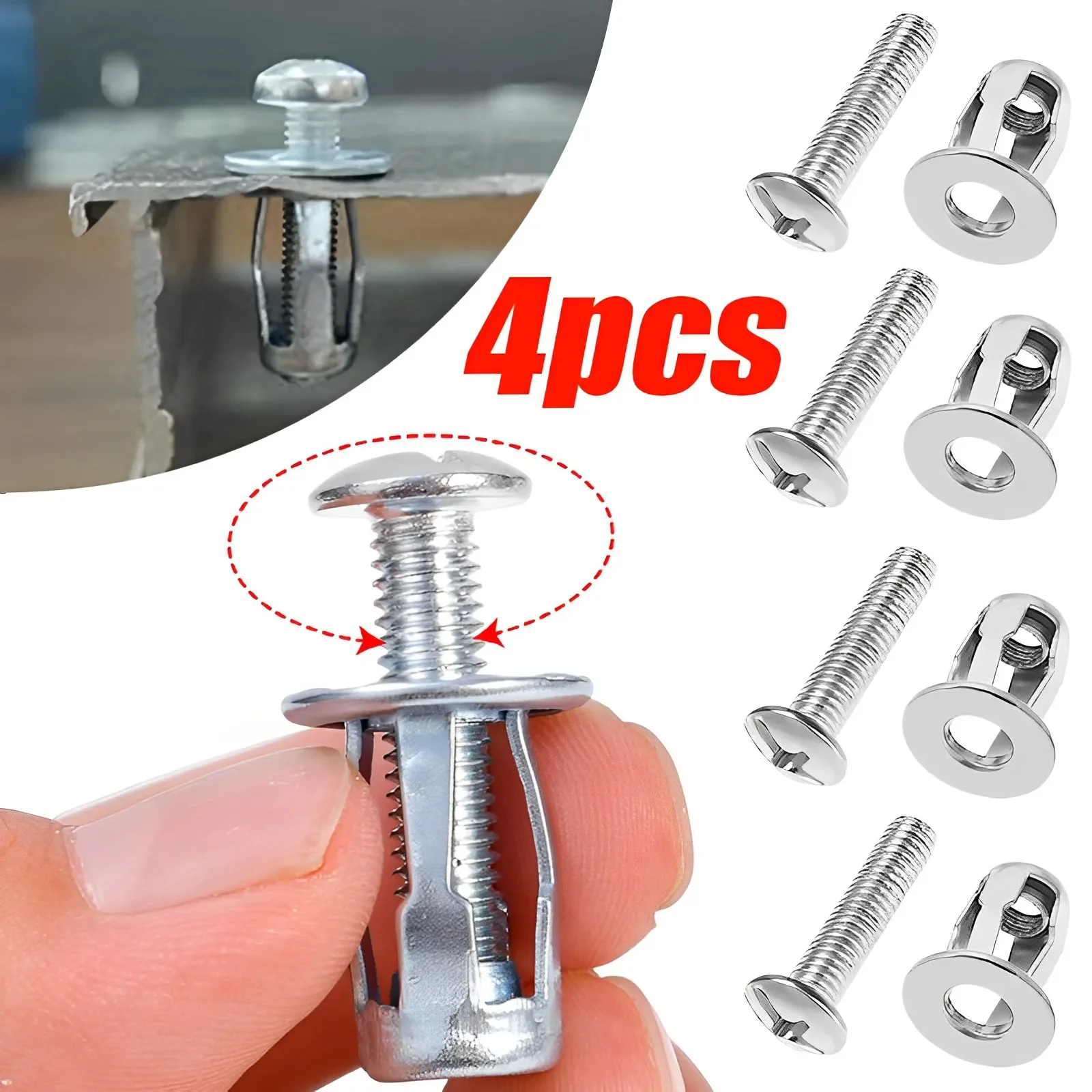 Jack Nuts Screw Petal Screw Anchors Petal Expansion Plugs for Curtain Expansion Clamp Petal Rivet Lock Bolt Board Wall Fasteners