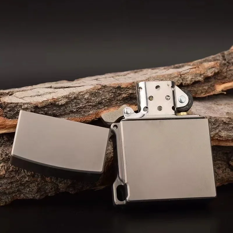 EDC Titanium Alloy Square Box Large Hinge Thick Shell Windproof Gift Hiking Handle Outdoor Camping Portable Tools