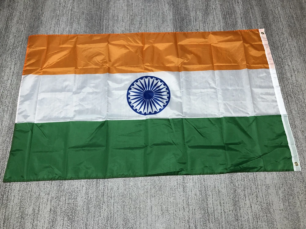 India flag 90X150cm 3x5ft high quality polyester hanging In Ind India Indian flag for indoor outdoor home Decoration