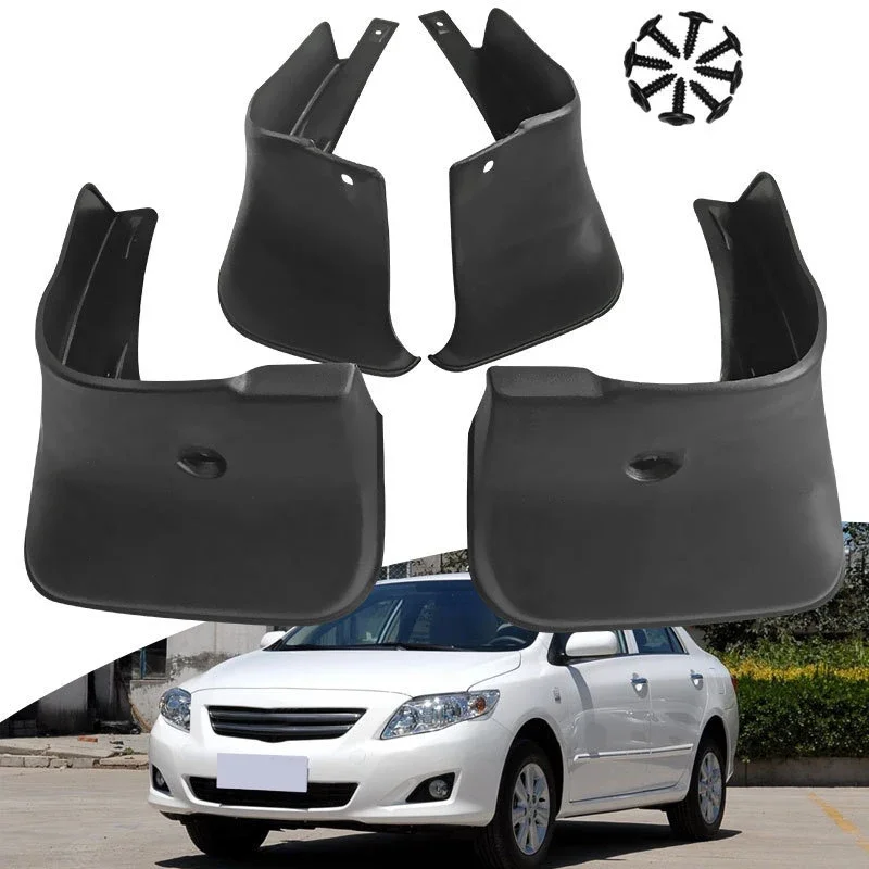 1 Set Car MudFlap Suitable for Corolla AE 140 2007-2013 Durable Car Fender Splash Mudguards Automobile Accessories