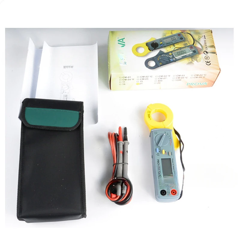 PROVA21 Leakage Current Clamp Meter PROVA-21 Power Harmonic and Leakage Hook Meter Clamp Meter