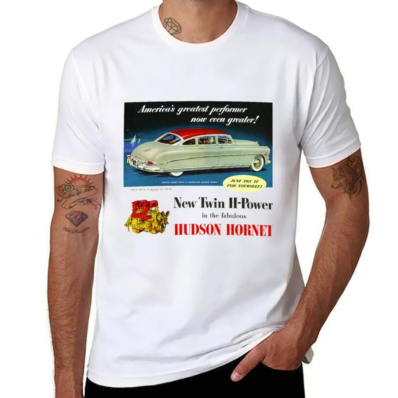 

Hudson. 1950s Americana! T-Shirt t shirts cotton 100% cotton t shirts high quality T-Shirt