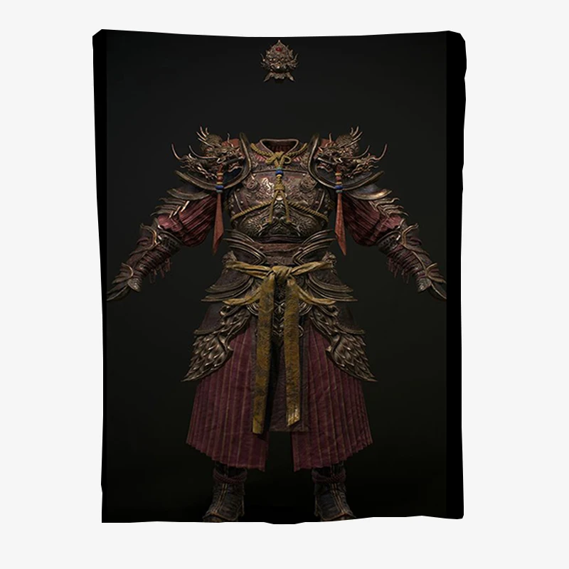 Cool Sun Wukong Costume Flannel Blanket Microfiber Sofa Blankets Giving Gifts to Family and Friends Throw Blanket Bed And Travel