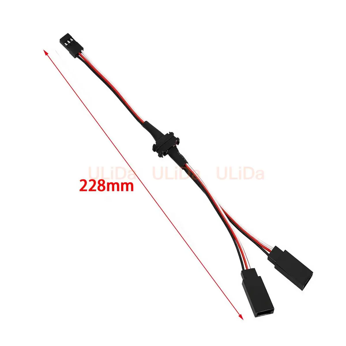 1to2 Y Cable Magnetic Extension Wire 3 Pin JR Plug Splitters Male to Female for RC Toys Car Aircraft Helicopter Boat Quadcopter