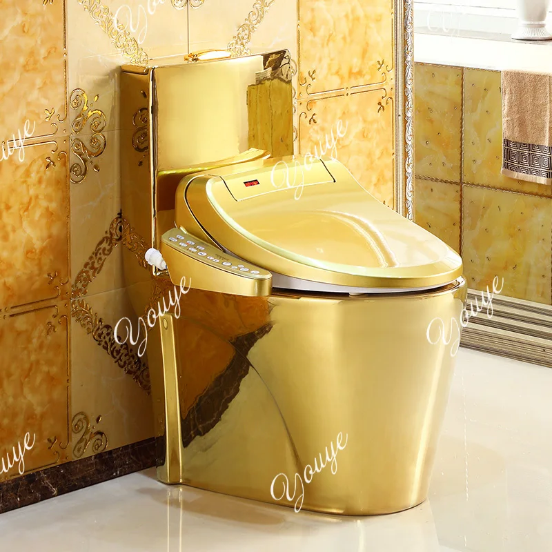 

No water pressure smart golden toilet household multi-function toilet fully automatic drying instant hot toilet