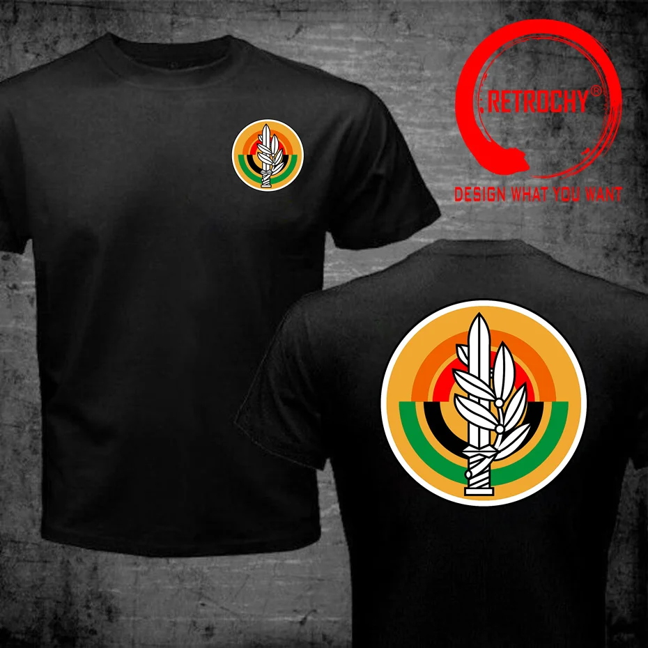 Front & Back Print Fashion Israeli Army Israel Mazi IDF Symbol T-shirt Military Green T Shirt Women Men Stylish Basic Tee Shirt