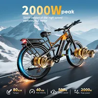 PULUMA PE86PRO electric bicycle 2000W dual motor 48V20AH Samsung battery dual suspension hydraulic brake electric bicycle