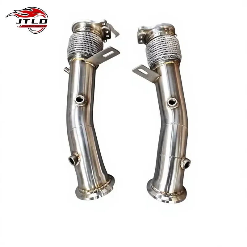 Performance Downpipe for BMW M760Li G12 LCI N74 V12 2016-2022 304 Stainless Steel Exhaust Downpipe Straight Pipe