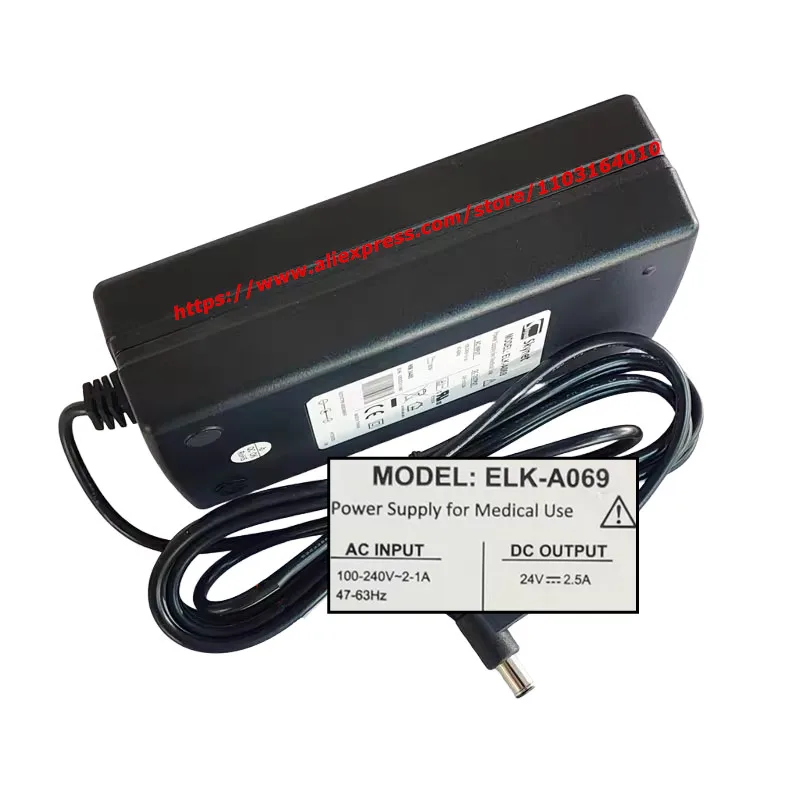 Caricatore adattatore adattatore CA originale ELK-A069 24V 2.5A per alimentatore medico Skynet WEINMANN 60W