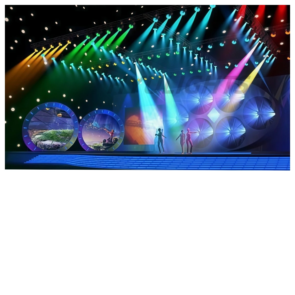 Multifunctional disco strobe light, backdrop table lamp, shipping label link