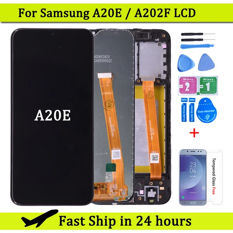 Für Samsung A20E A202 A202F LCD-Display mit Touchscreen-Digitalis ierer ersetzen für Samsung A20E LCD-Bildschirm