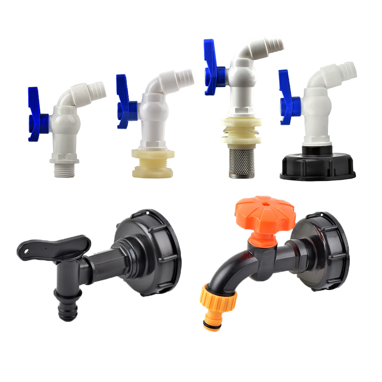 IBC Tank Tap Adapter Valve S60X6 Coarse Thread Garden  Faucet 1/2 3/4\