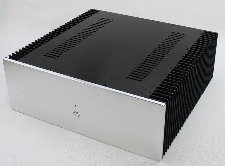 

Aluminum Chassis Power Amplifier Enclosure home DIY Audio Case W412 D430 H150mm