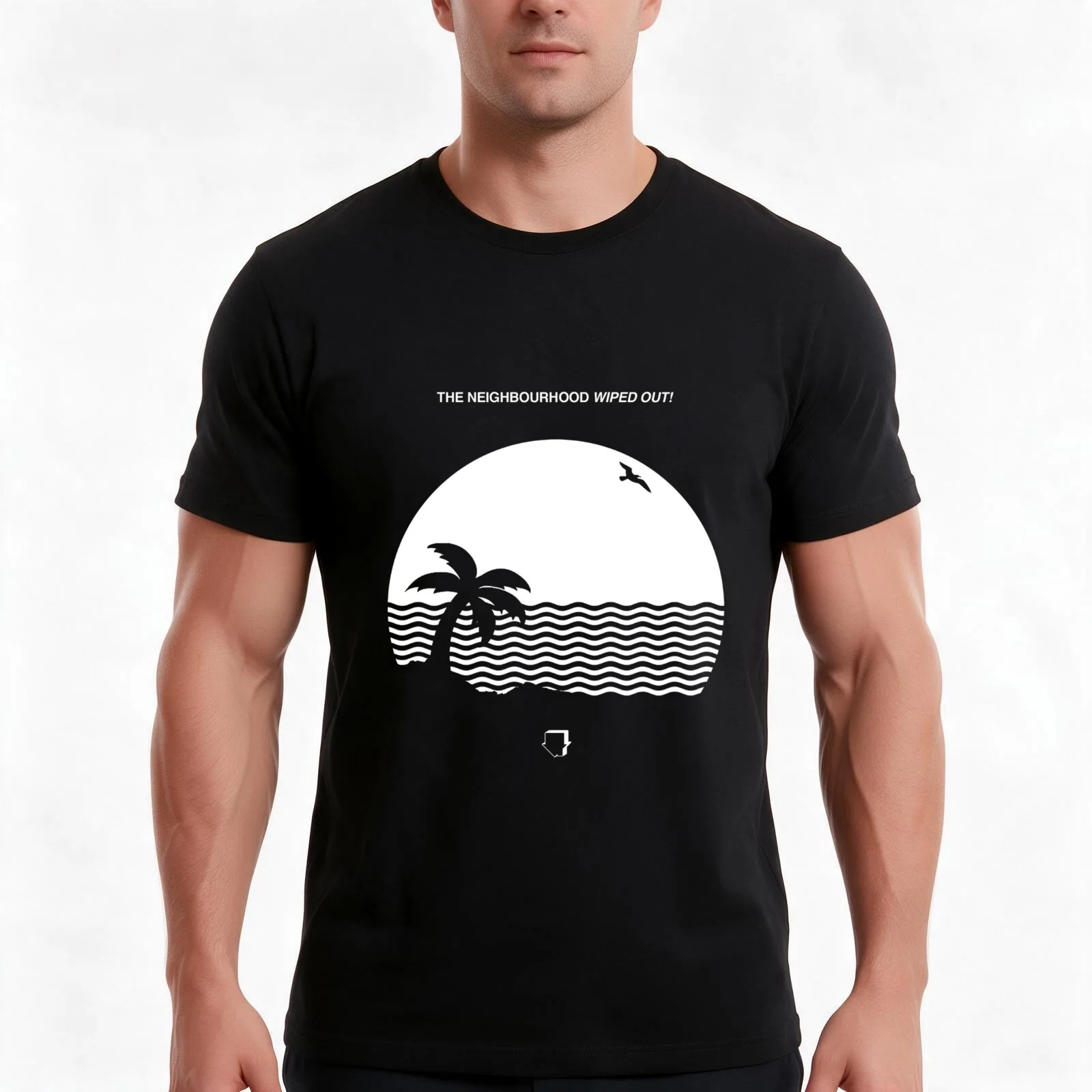 Wiped out T-Shirt, Summer Casual Cotton Tee, Oversized Streetwear Tops, Vintage Graphic Print, Loose Fit Short Sleeve