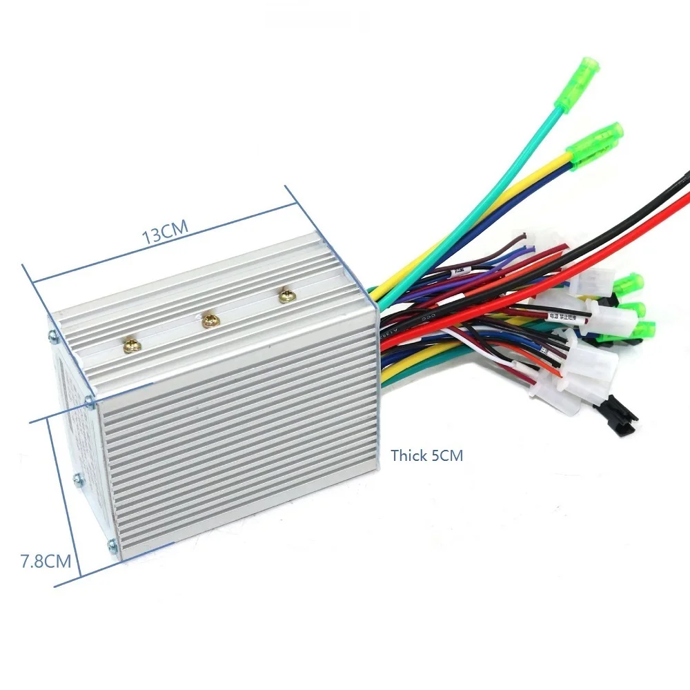 

Контроллер 350Wx2 500Wx2, контроллер «один к двум», контроллер двойного привода 24В/36В/48В для электрических картов, самокатов и скутеров