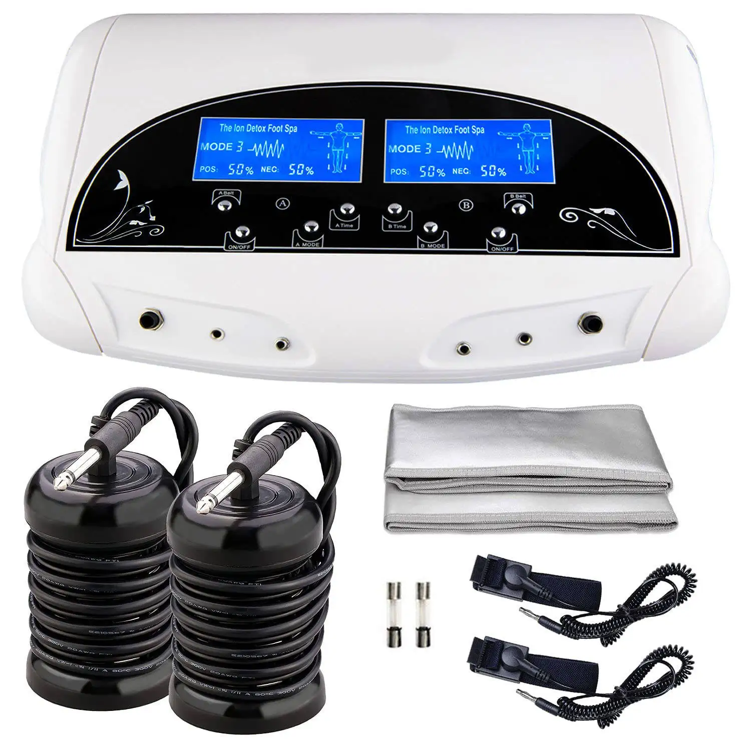 Dual Ionic Cleanse Detox Machine Electric Massage Cell Cleaning Feet Device Footbath Salon Spa Muscle Massager Body Health Care