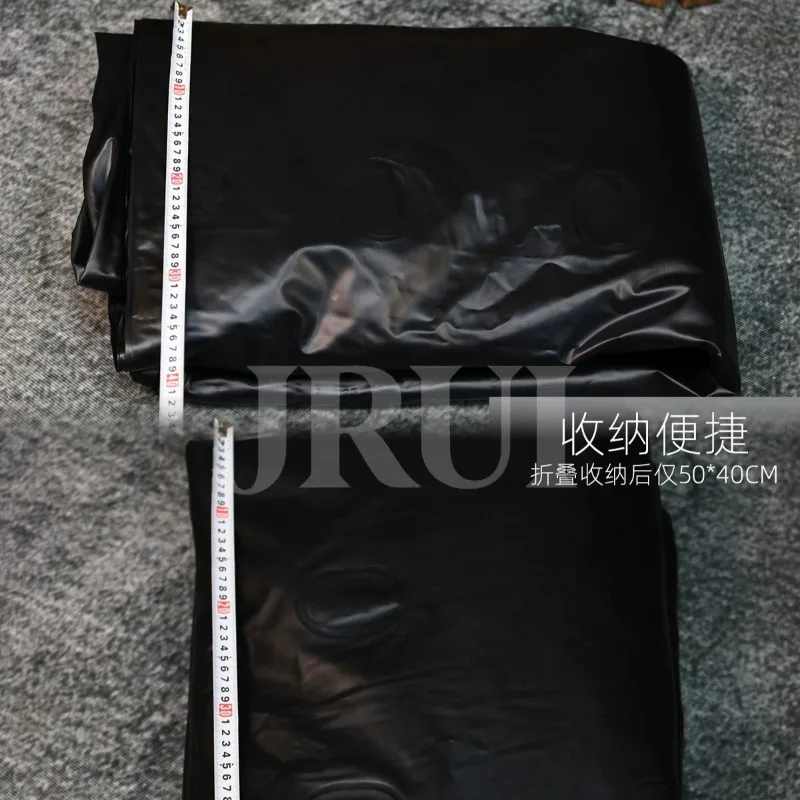 Double Layer PVC Inflatable Sleeping Pad Portable Foldable Mat Camping Hiking Tent Travel