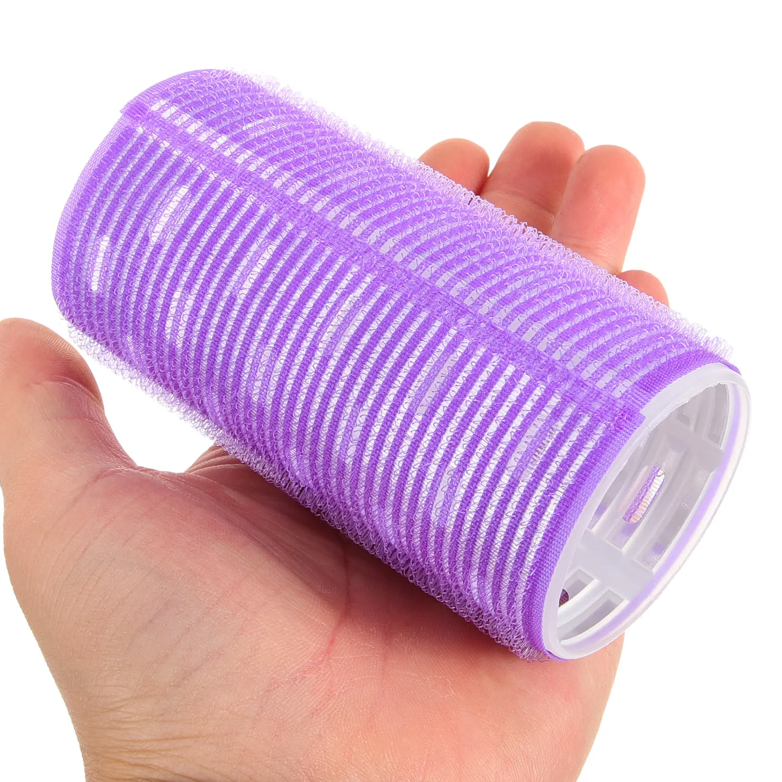 

4Pcs Self Grip Hair Rollers for Long Medium Hair Natural Curls Heatless DIY Styling Sleep Friendly Aluminum